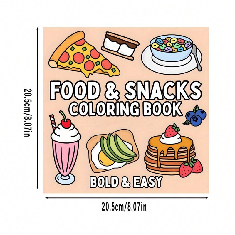 Food Snacks Drawing - Nowa kolorowanka o tematyce jedzenia i