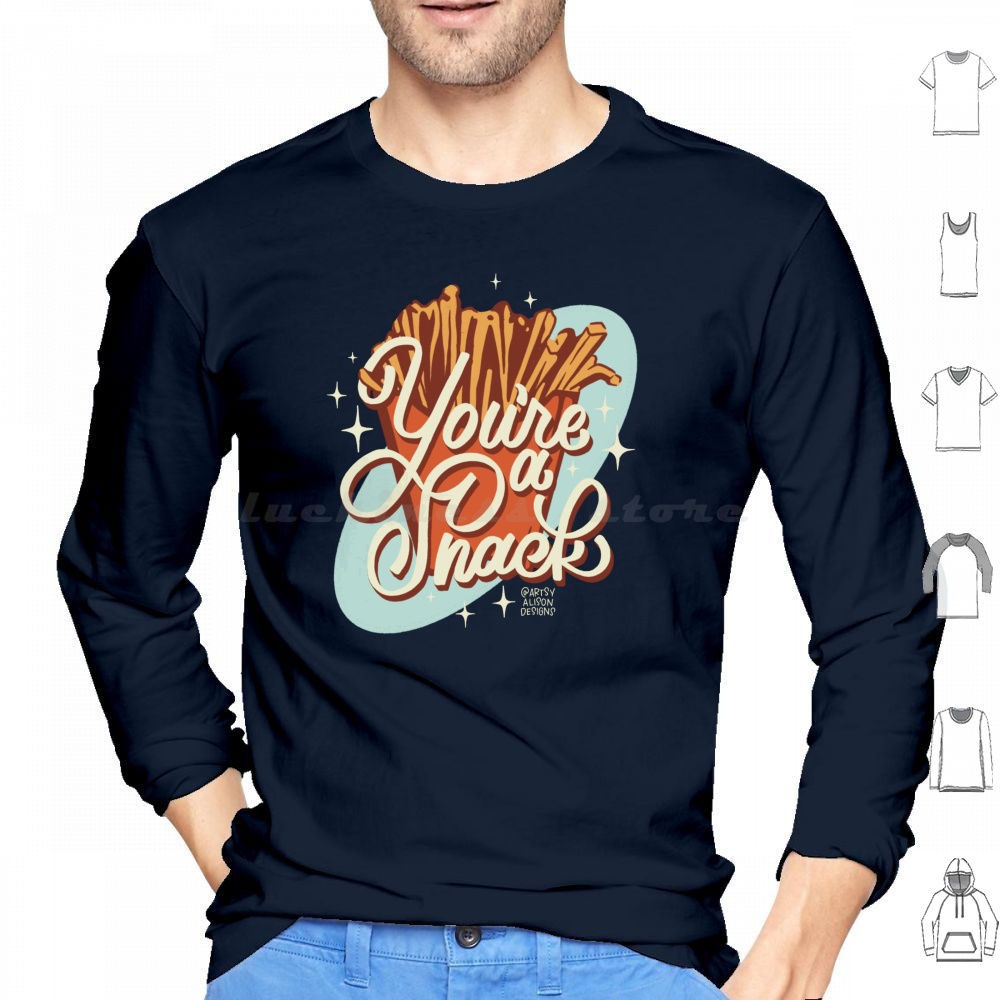 Food Snacks Drawing - Bluza z kapturem z nadrukiem: jesteś