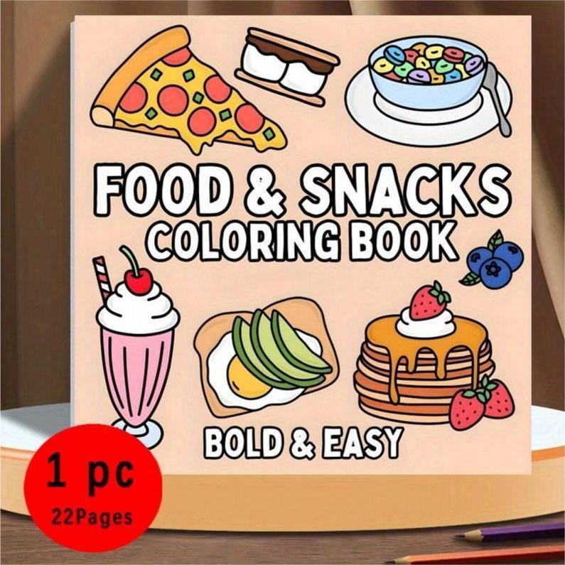 Nowa kolorowanka o tematyce je – Food Snacks Drawing recenzja i cena