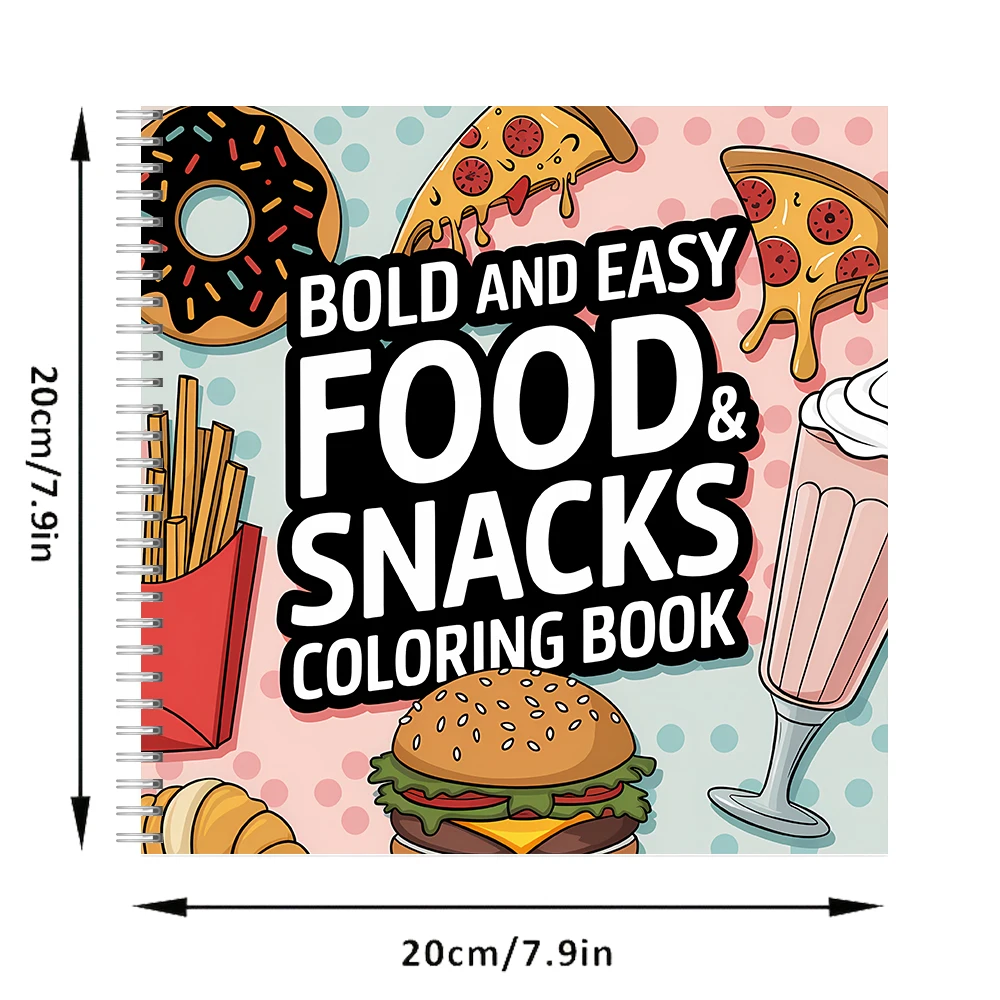 Kolorowanka dla dorosłych z mo – Food Snacks Drawing recenzja i cena