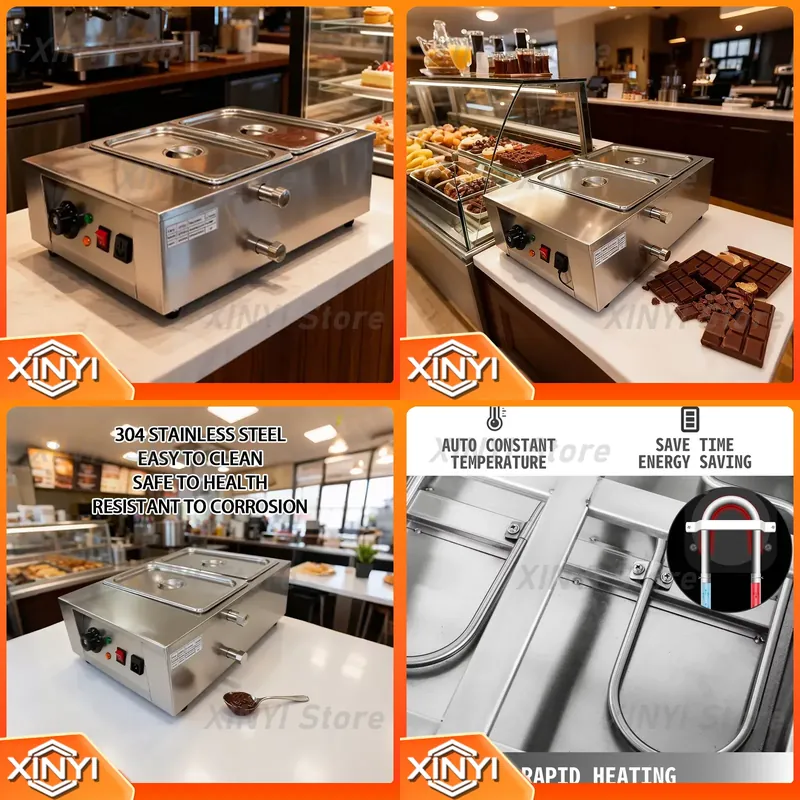 Stalowy podgrzewacz do czekola – Snacks Food Warmer recenzja i cena