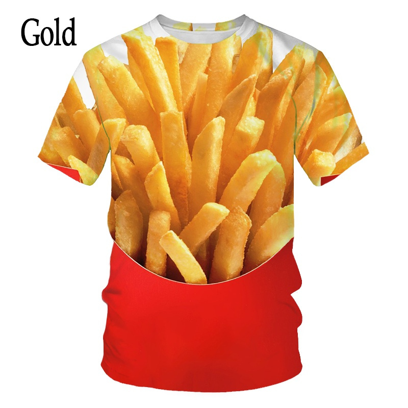 Koszulka z grafiką jedzenia: s – Food Snacks Chips recenzja i cena