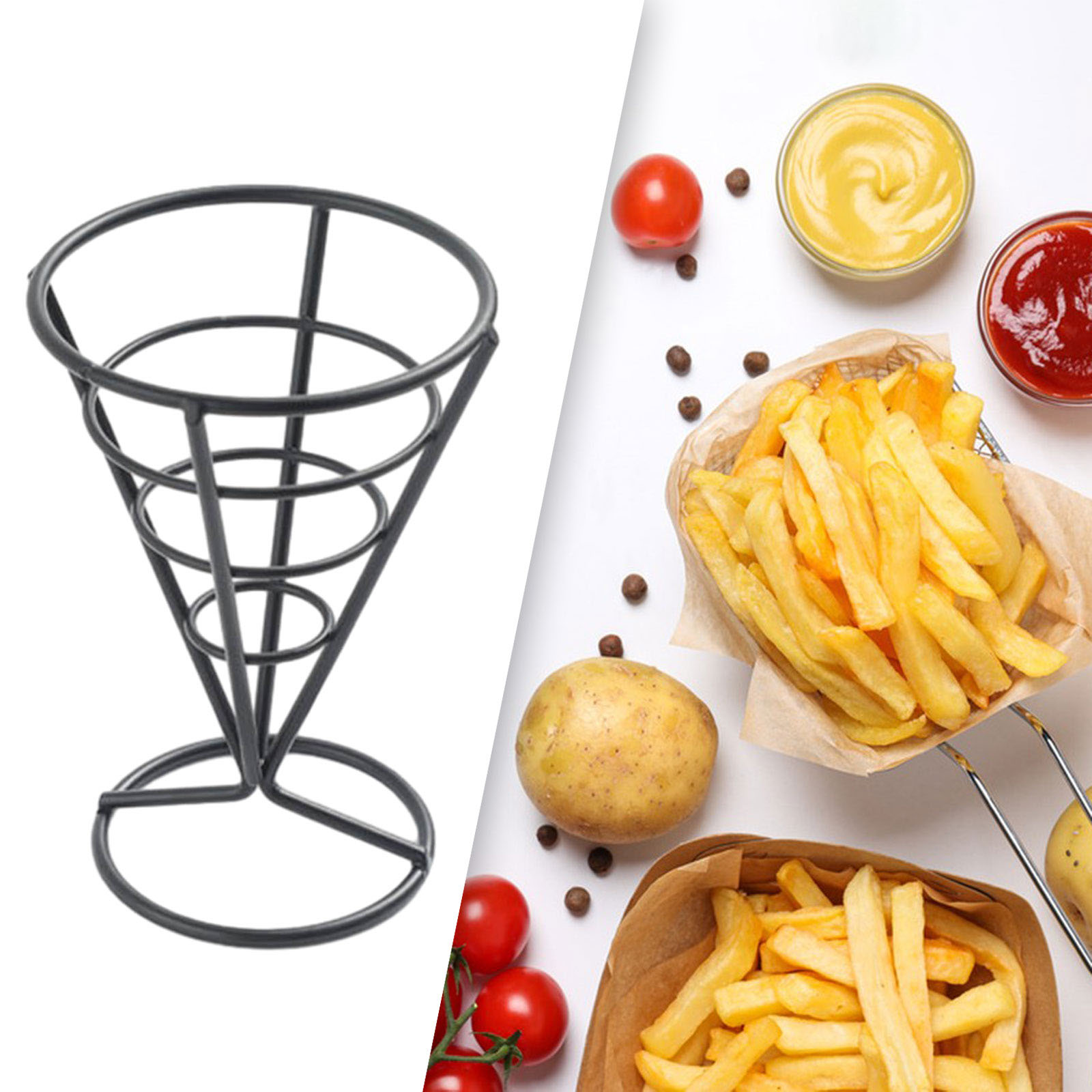 Frytki stoją stożkowy szpikule – Food And Snacks For Picnic recenzja i cena