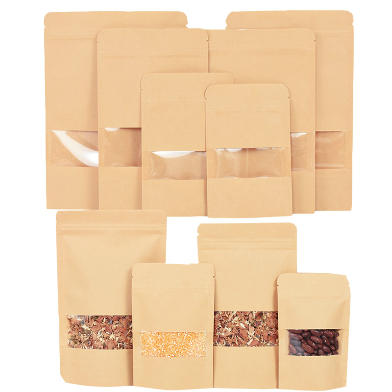 20/50szt Kraft Paper Zip Lock  – Food Snacks For Christmas recenzja i cena
