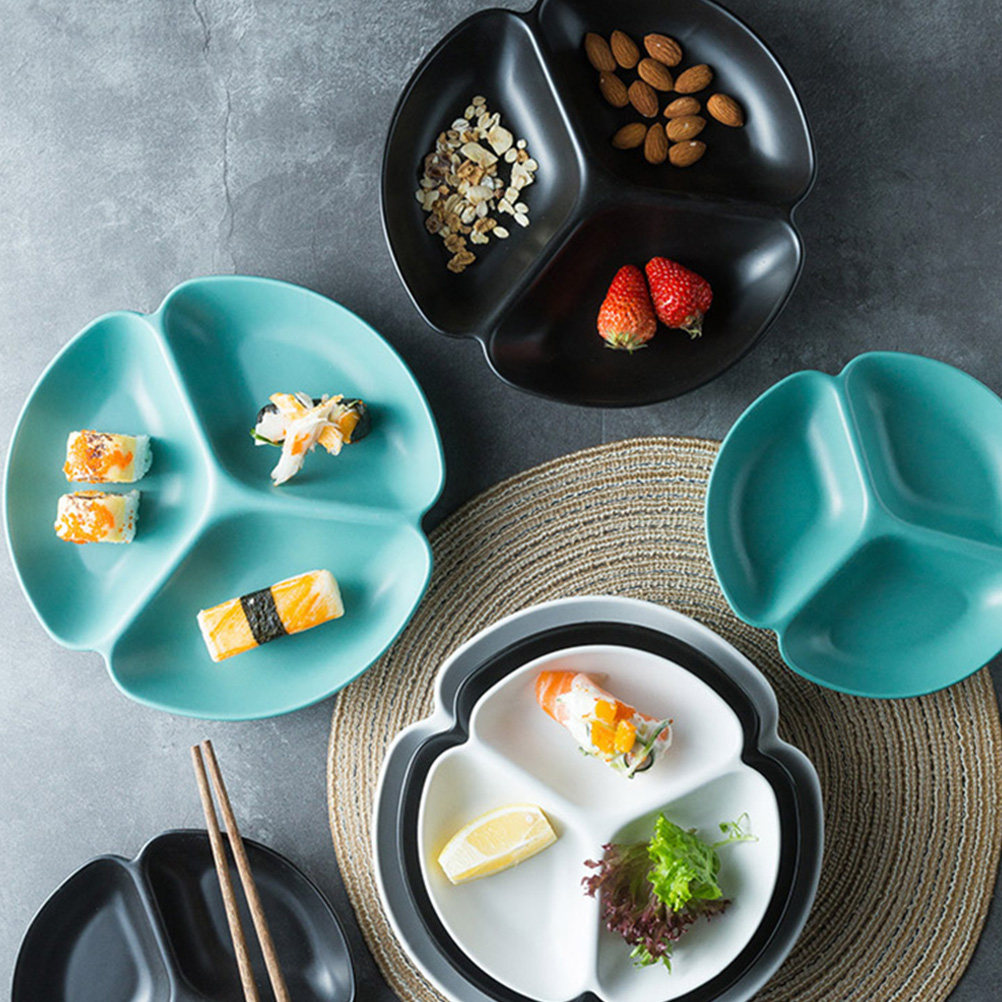 1 szt. ceramiczna talerza do s – Food And Snacks For Picnic recenzja i cena