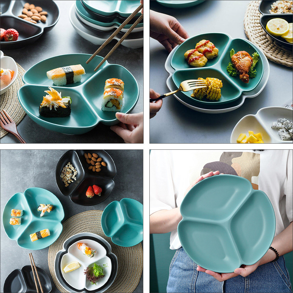 1 szt. ceramiczna talerza do s – Food And Snacks For Picnic recenzja i cena