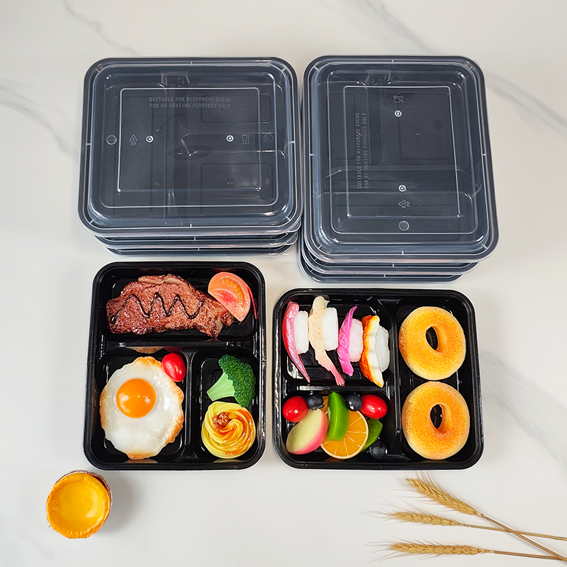 Pojemniki na posiłki z 3 przeg – Food And Snacks For Picnic recenzja i cena